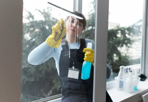 Nettoyage de vitres intérieures et extérieures à Pontaubault